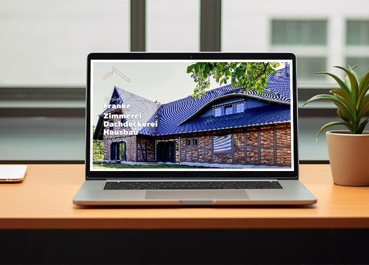 Multidevice-Vorschau der Zimmerei Franke – realisierte Webdesign-Referenz mit CMS