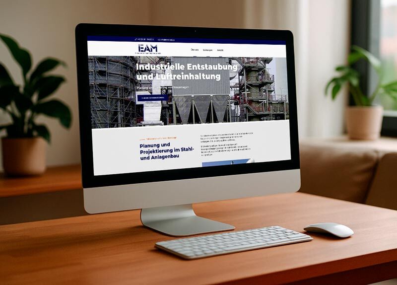 Multidevice-Vorschau der EAM Umweltservice GmbH – realisierte Webdesign-Referenz mit CMS